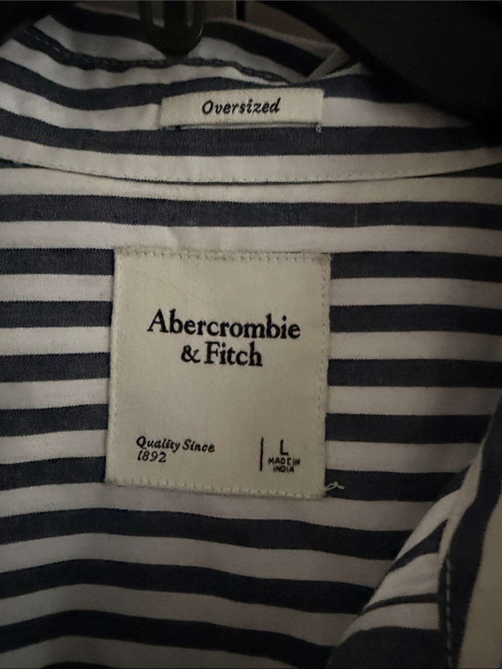 A&F Striped Button Down - Picture 3 of 6